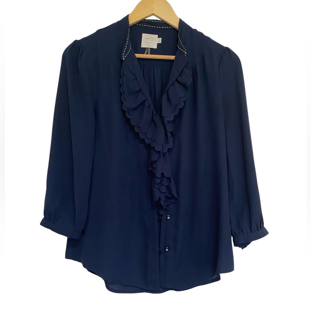 HD in Paris ruffle blouse from Anthropologie